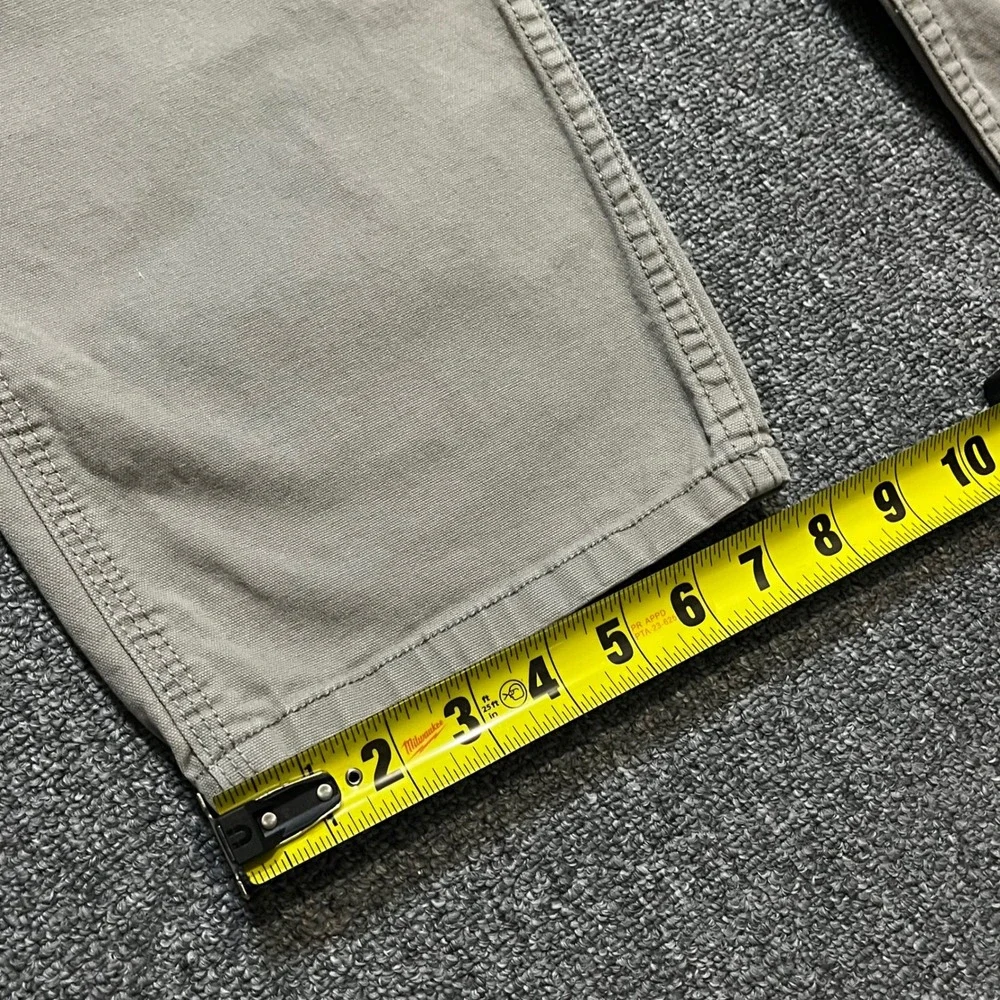 Ridgecut Toughwear Mens 34x32 Beige Canvas Carpenter Pants Utility Workwear - Picture 7 of 11